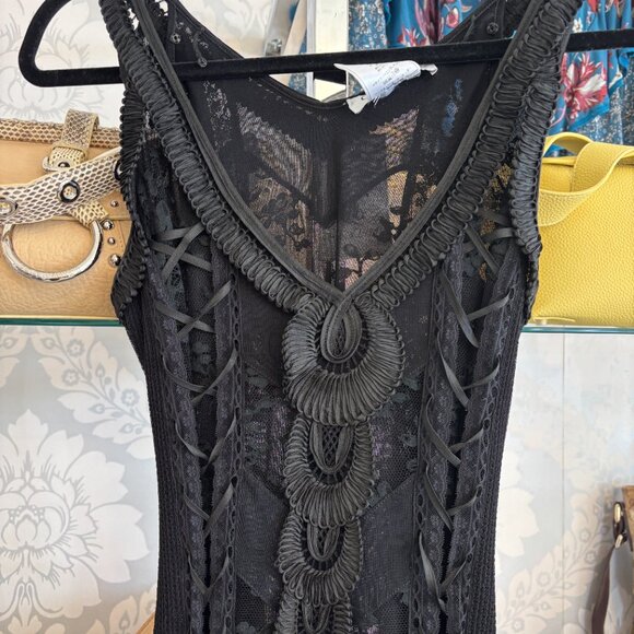Christian Dior Black Lace Corset Mini Dress - Size Small - Picture 3 of 8